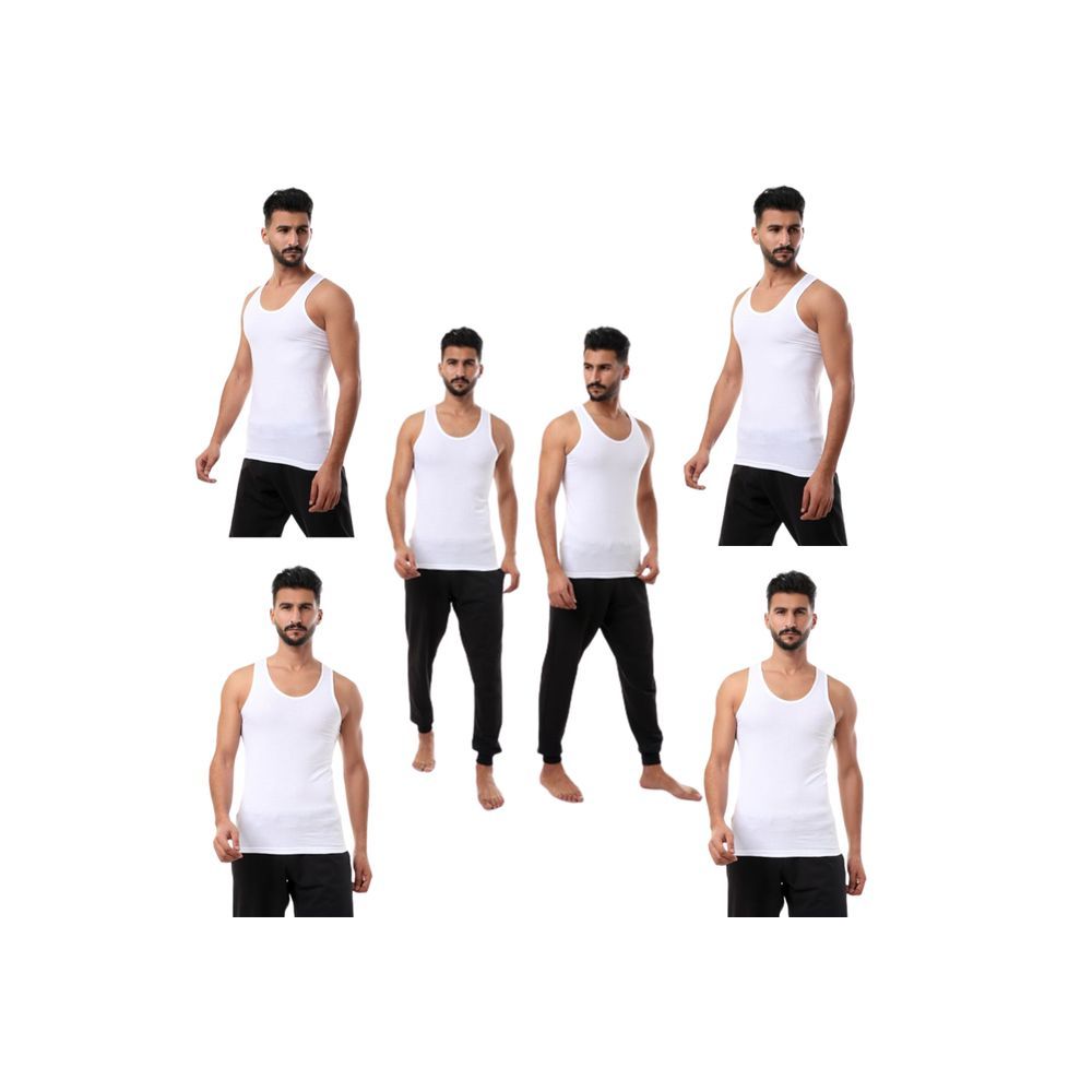 حماله رجالى دايس 100% قطن (4) قطع - أبيض