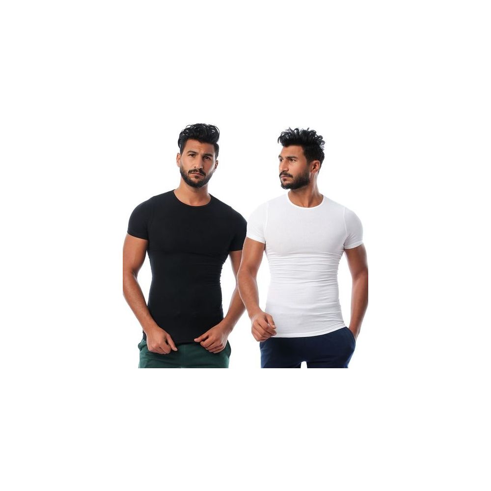 دايس - فانله نصف كم حوض 100% قطن (2) قطع - للرجال