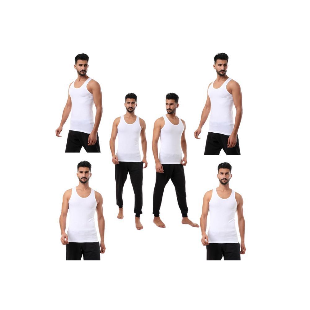 طقم أكمام قطنية نقية من إمبراطور - أبيض (4 قطع)
