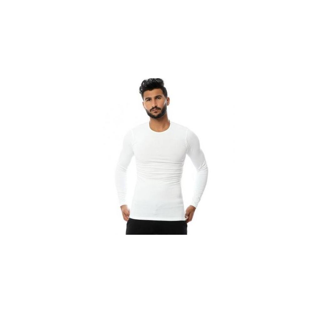 دايس - (3) فانله كم استريتش رجالي - ابيض