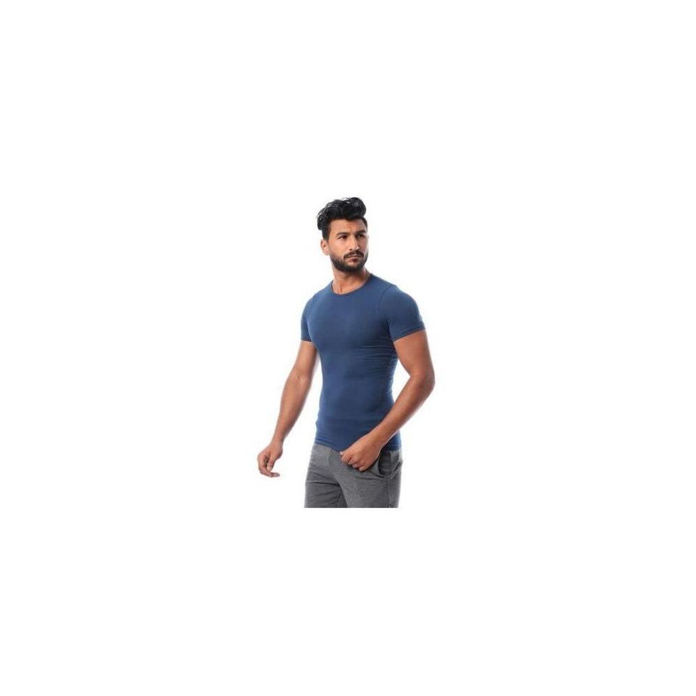 تي شيرت داخلي دائري بأكمام قصيرة (مجموعة من 2) للرجال