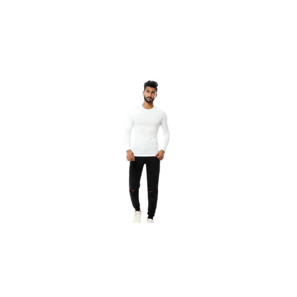 دايس - (2) فانله كم استريتش رجالي - ابيض